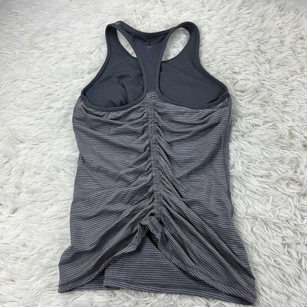 Lululemon Ruche Of Adrenaline Tank Heathered Titanium